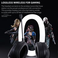 Casque sans fil 2.4G+BT, nouveau produit électronique en vente chaude, casque sans fil pour jeux