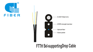 Câble optique FTTH G657A2 LSZH GJYXFCH-1B6A2 bobine de fibre optique drop bobine de fibre optique drop câble optique GJYXFCH GJYXFCH 1FO - Product Image 3