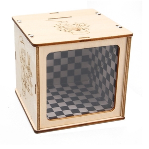 OKYN-G6509 fatto a mano per la scatola magica fai da te giocattoli educativi salvadanaio per gli studenti esperimento interattivo nella gestione del denaro - Product Image 4