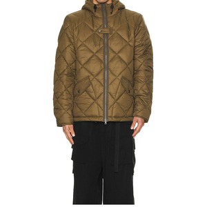 Giacca trapuntata da <span class=keywords><strong>uomo</strong></span> di lusso con chiusura a cerniera resistente al vento con chiusura a cerniera per la regolazione del colletto con punta per il caldo inverno - Product Image 4