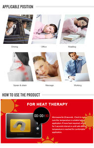 Almofada de argila microondulável, almofada de aquecimento para dor no pescoço, ombros, células de sabão - Product Image 4