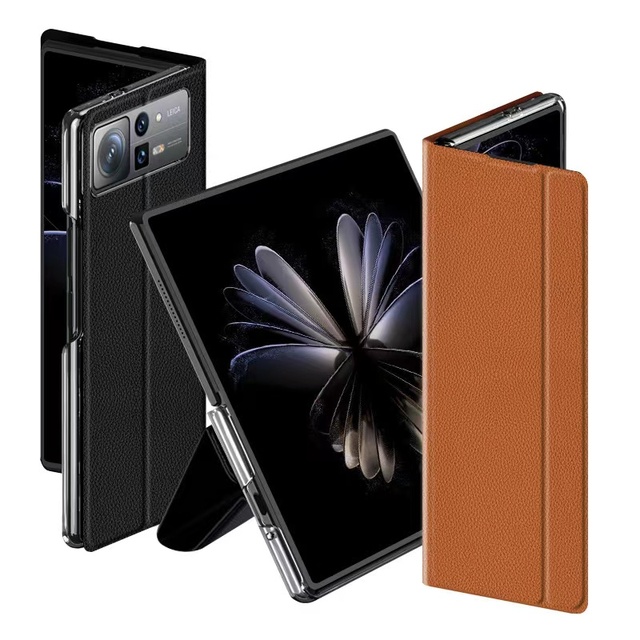 Slim Fit Fold Cover With Stand View Shockproof PU Leather Case for Xiaomi Mi Mix Fold 2