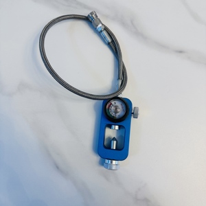 PCP Valve <span class=keywords><strong>de</strong></span> charge à double jauge Station <span class=keywords><strong>de</strong></span> <span class=keywords><strong>remplissage</strong></span> d'air <span class=keywords><strong>Adaptateur</strong></span> <span class=keywords><strong>de</strong></span> recharge <span class=keywords><strong>de</strong></span> <span class=keywords><strong>bouteille</strong></span> <span class=keywords><strong>de</strong></span> <span class=keywords><strong>gaz</strong></span> Paintball 400bar 6000psi avec tuyau m18 x 1.5 - Product Image 6