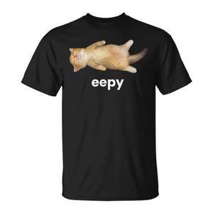 Camiseta Eepy Cat Meme para persona soñolienta, diseño divertido, talla unisex para adultos - Product Image 1