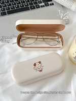 Boîte à lunettes portable transparente anti-pression et anti-casse pour chiots, motif dessin animé, vente en gros pour fabricants