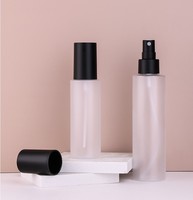 Bouteille d'emballage en plastique PET 100ml 120ml 150ml 200ml givré transparent pour soins de la peau cosmétique corps cheveux visage brume vaporisateur lotion pompe