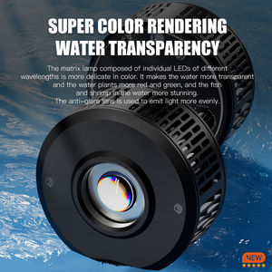 Lumière LED pour <span class=keywords><strong>aquarium</strong></span> corallien en métal, contrôle intelligent par application, spectre complet, écologique, IP65, 100W, 50L, pour écosystèmes de récifs marins AIPAI - Product Image 5