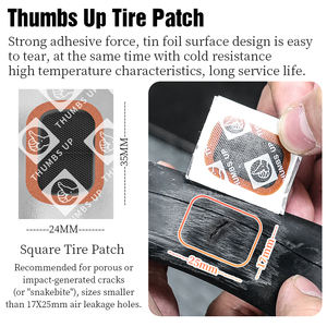 LEBYCLE <span class=keywords><strong>Kit</strong></span> de Reparación de Neumáticos para Bicicleta de Montaña y Carretera Caja de Parches para Cámara de Aire Pegamento y Parche para <span class=keywords><strong>Pinchazos</strong></span> de Cámara de Bicicleta Fuerte Adhesión Herramientas Portátiles - Product Image 3