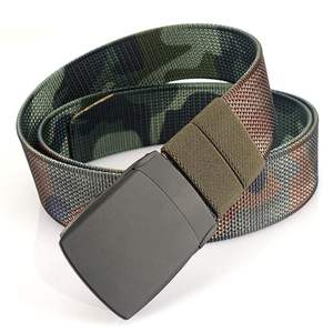 Vietnam fait bas quantité minimale de commande 100 pièces hommes ceinture de Golf Logo personnalisé Nylon Spandex extérieur Camo adulte sport papa boucle fermeture ceinture - Product Image 1