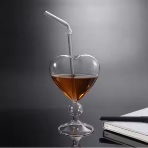 310 мл, оптовая продажа от производителя, изготовленный на заказ, бокал для красного вина с прозрачным сердечком для ужина - Product Image 6