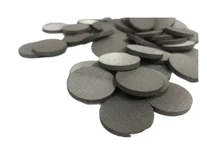 Sintered filtration discs porous steel metal sintered filter disks
