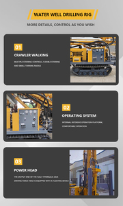 Crawler Type <b>Drilling</b> Rig with 300mm <b>Drilling</b> Diameter and 500m Depth for Water Well - Product Image 6