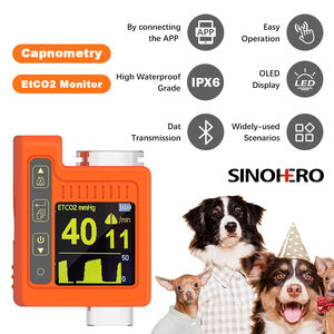 Appareil de surveillance vétérinaire portable Capnographe à point d'expiration avec capteur EtCO2 pour animaux de compagnie pour la surveillance des signes vitaux - Product Image 2