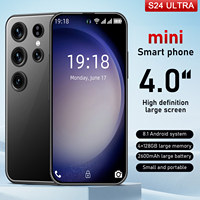 Smartphone Android 14 S24 Ultra 5G débloqué 4 pouces, 6 Go de RAM, 128 Go, appareil photo 32 MP, batterie 4000 mAh, Face ID, empreinte digitale, GPS, double SIM, Deca
