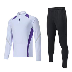 Nouveaux ensembles de survêtements de football à manches longues pour le sport, kits unisexes, veste d'entraînement de football et survêtement grande taille 100 % polyester - Product Image 2