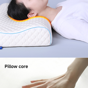 Nhà máy OEM ODM thoải mái ngủ cơ bản gối Ergonomic cổ tử cung đường viền Bộ nhớ miếng bọt biển giường ngủ gối khỏe mạnh gối - Product Image 5