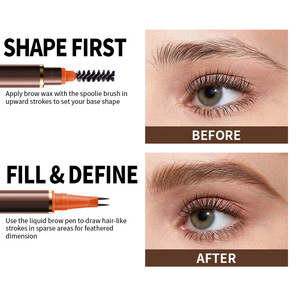 Marcador de Cejas 2 en 1 en Forma de Tenedor, Resistente al Agua, Efecto de Trazo de Pelo Mate y Aterciopelado - Product Image 4