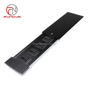 Chuyên dụng máy tính để bàn nhà 4 phổ quát 16A nhôm Ổ cắm điện nhúng trượt Nắp ổ cắm không thấm nước 10A 16A Đánh giá hiện tại - Product Image 6