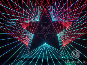Projecteur lumineux avec faisceau lumineux et éclairage, 2W, RGB, inspiré de dessins animés, lumière colorée, pour spectacle dj, scène professionnelle, nouveau modèle - Product Image 5