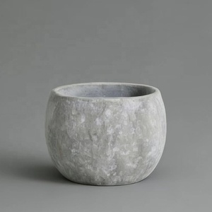 Pot de fleurs en ciment simple de style nordique, rond, <span class=keywords><strong>pour</strong></span> intérieur et extérieur, écologique, <span class=keywords><strong>pour</strong></span> villa, terrasse, jardin et hôtel - Product Image 5