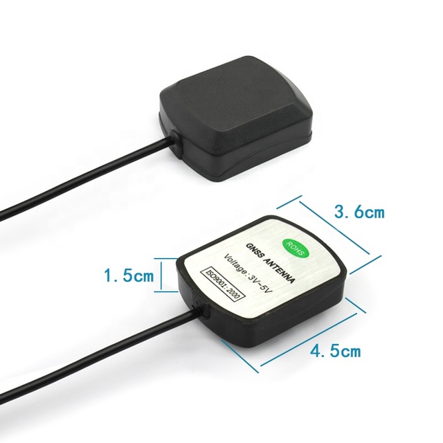 High Gain GPS+BD for Car Antenna Signal Amplifier Waterproof Patch Antenna Manufacturer 1575.42 MHz RG174 with Sma Glonass Fakra
