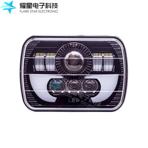 Flare Star Electronic 5x7 Square <b>Led</b> <b>Headlight</b> 30000 Lm 6000K 12V Universal Fit For Retrofit Upgrade - Product Image 4