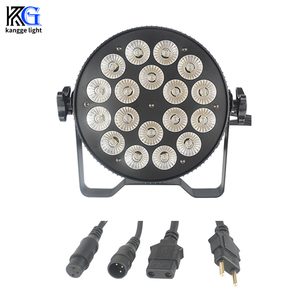 18PCS <span class=keywords><strong>LED</strong></span> PAR ánh sáng nhôm RGBW phẳng mệnh đèn cho DJ bên sân khấu chuyên nghiệp thiết bị chiếu sáng - Product Image 6