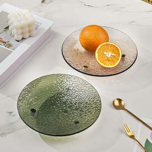 Assiette à fruits de luxe transparente multifonctionnelle Bol décoratif en plastique Plateau de rangement pour bonbons, gâteaux et collations - Product Image 6