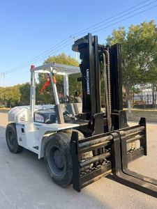 Montacargas diésel TCM de 10 toneladas, original de Japón, en buen estado, modelo FD100, de uso pesado, en oferta. - Product Image 3