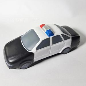 Jouets anti-stress publicitaires en mousse PU personnalisés en usine, en forme de balle de police, pour voiture - Product Image 5