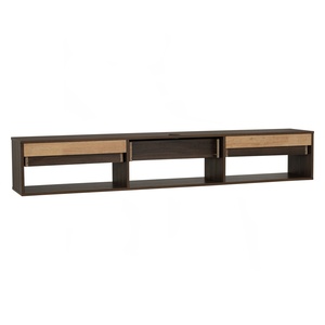 Premium <b>Walnut</b> Colour HIRADO 1.8M Wall <b>TV</b> Cabinet with Display Shelf Space-Saving Floating Media Console for Modern Apartments - Product Image 4