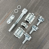 Kit de quincaillerie de sécurité antivol robuste galvanisé à chaud de qualité marine pour conteneurs, compatible avec tige de 34 mm 9001