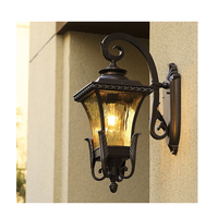 Applique murale LED étanche en aluminium moulé sous pression diffuseur en polycarbonate blanc chaud CCT pour jardin et rue montage mural extérieur