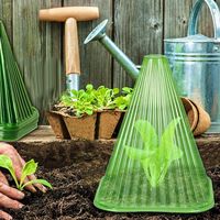 Plateau de pépinière en plastique réutilisable pour serre avec couvercles Cloche de jardin pour la protection contre le gel des escargots Cloche de soins des plantes