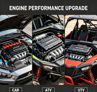 Couvre-culbuteurs en aluminium usiné CNC 6061 T6 anodisé noir, amélioration de la performance pour moteur de course, sur mesure pour voiture, camion, VTT, UTV