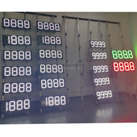 Letrero LED Digital para Gasolinera de 12 Pulgadas, 88.88, Letrero LED Digital para Precio de Gasolina, Gran Venta en Perú