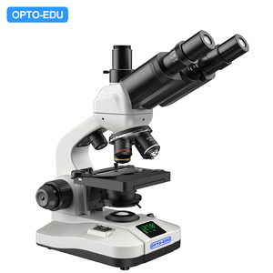 OPTO-EDU A11.5110-CT Dual LED sumber cahaya layar Digital Trinocular mikroskop siswa - Product Image 1