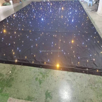 Promotion : Rideau lumineux LED matriciel blanc chaud et bleu 20FT*16FT, toile de fond en tissu pour mariage, contrôle DMX512, éclairage de plafond