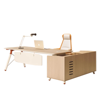 Meubles de bureau haut de gamme Liyu, élégante table de direction en bois, design moderne unique, convertible pour usage général