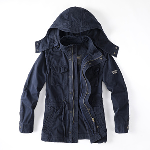 Nouvelle arrivée 2026, veste de sport d'hiver pour homme en coton lavé de haute qualité, coupe-vent, style varsity, camouflage, moto, longue - Product Image 5