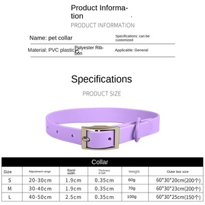 Beste Haustierzubehör Großhandel Hundehalsbänder Leinen Geschirre & Tracker-Umweltfreundliches PVC Modischer Stil - Product Image 3