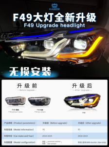 Faro láser F48 para coche, halógeno Hid, actualización a la moda, versión azul, <span class=keywords><strong>sDrive</strong></span> <span class=keywords><strong>18d</strong></span> 18i 20d 28i, para <span class=keywords><strong>BMW</strong></span> <span class=keywords><strong>X1</strong></span> F48 F49 - Product Image 2