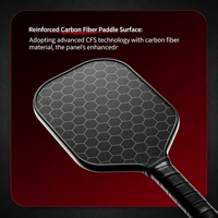 Pala de Pickleball Compuesta Estándar USAPA - Diseño de Cuerpo Ancho Resistente a Impactos para Entrenamiento Avanzado, 223g, 40 Agujeros, Superficie de Arena 3D