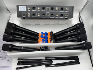 DK208 640-690MHz Sistema de micrófono de conferencia <span class=keywords><strong>Lavalier</strong></span> inalámbrico profesional Fabricantes de micrófonos inalámbricos Uhf - Product Image 4
