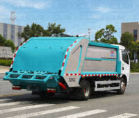 Camion compacteur de déchets électrique BYD/Dongfeng, capacité 6m³/7m³, transmission manuelle, moteur et boîte de vitesses, roues motrices 4x2