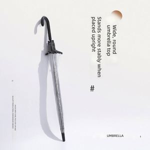Paraguas Promocional Publicitario Personalizado Bsci, de Mango Largo, Transparente, Semiautomático, Recto, Diseño Clásico, de Hierro - Product Image 4