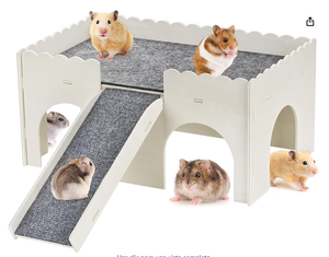Jouet à bricoler soi-même en <span class=keywords><strong>bois</strong></span> maison <span class=keywords><strong>de</strong></span> hamster <span class=keywords><strong>château</strong></span> <span class=keywords><strong>de</strong></span> cochon d'inde avec conception <span class=keywords><strong>de</strong></span> Totoro cachette pour furets hamsters lapins hérissons en papier - Product Image 1