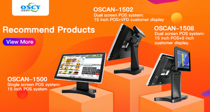 เครื่อง POS แบบติดผนังขนาด 15.6 นิ้ว, ตัวเครื่องโลหะแบบแบน, หน้าจอสัมผัสแบบ Capacitive 10 จุด สำหรับร้านกาแฟและร้านอาหาร - Product Image 6