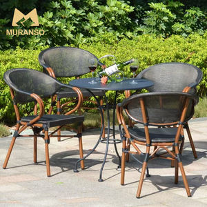 Chaises d'extérieur pour hôtel style français Bistrot rotin <span class=keywords><strong>restaurant</strong></span> chaises de <span class=keywords><strong>terrasse</strong></span> mobilier de salle à manger chaise parisienne - Product Image 4