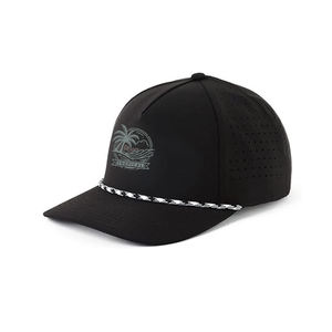 Casquette de baseball personnalisée de haute qualité à 5 panneaux avec logo brodé à séchage rapide Casquette de baseball perforée, imperméable, découpée au laser et percée de trous - Product Image 5